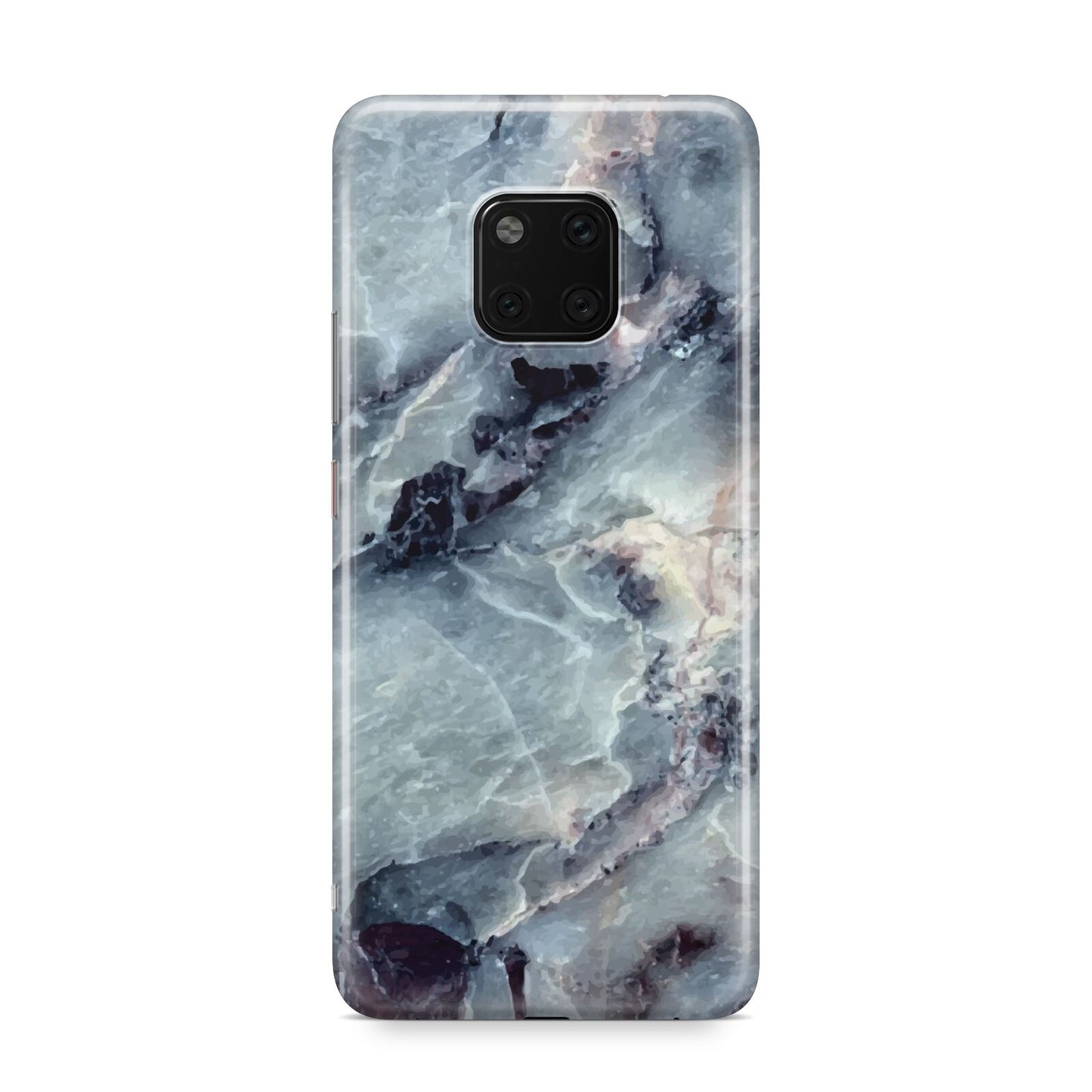 Faux Marble Blue Grey Huawei Mate 20 Pro Phone Case