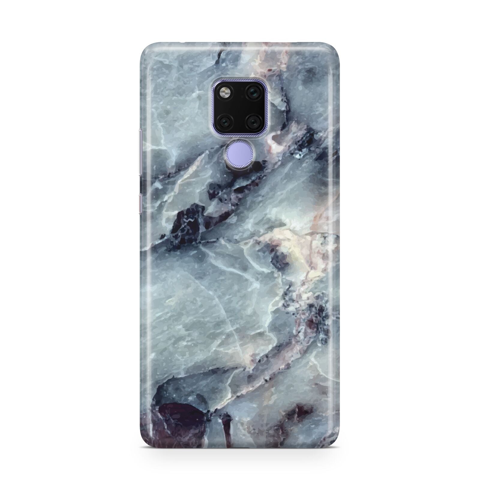 Faux Marble Blue Grey Huawei Mate 20X Phone Case