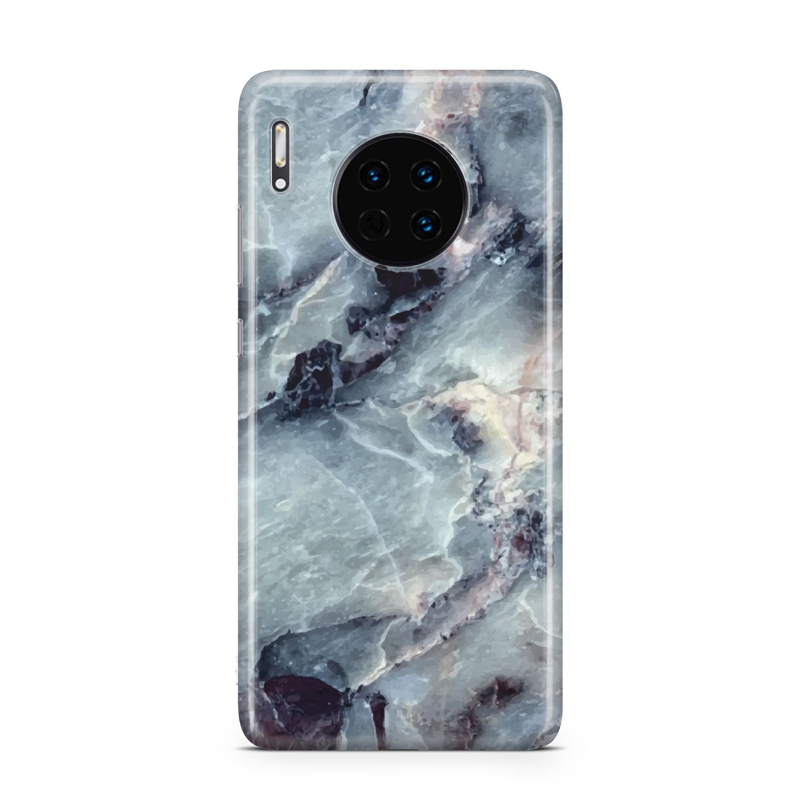 Faux Marble Blue Grey Huawei Mate 30
