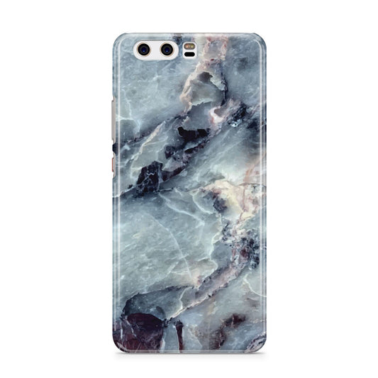Faux Marble Blue Grey Huawei P10 Phone Case