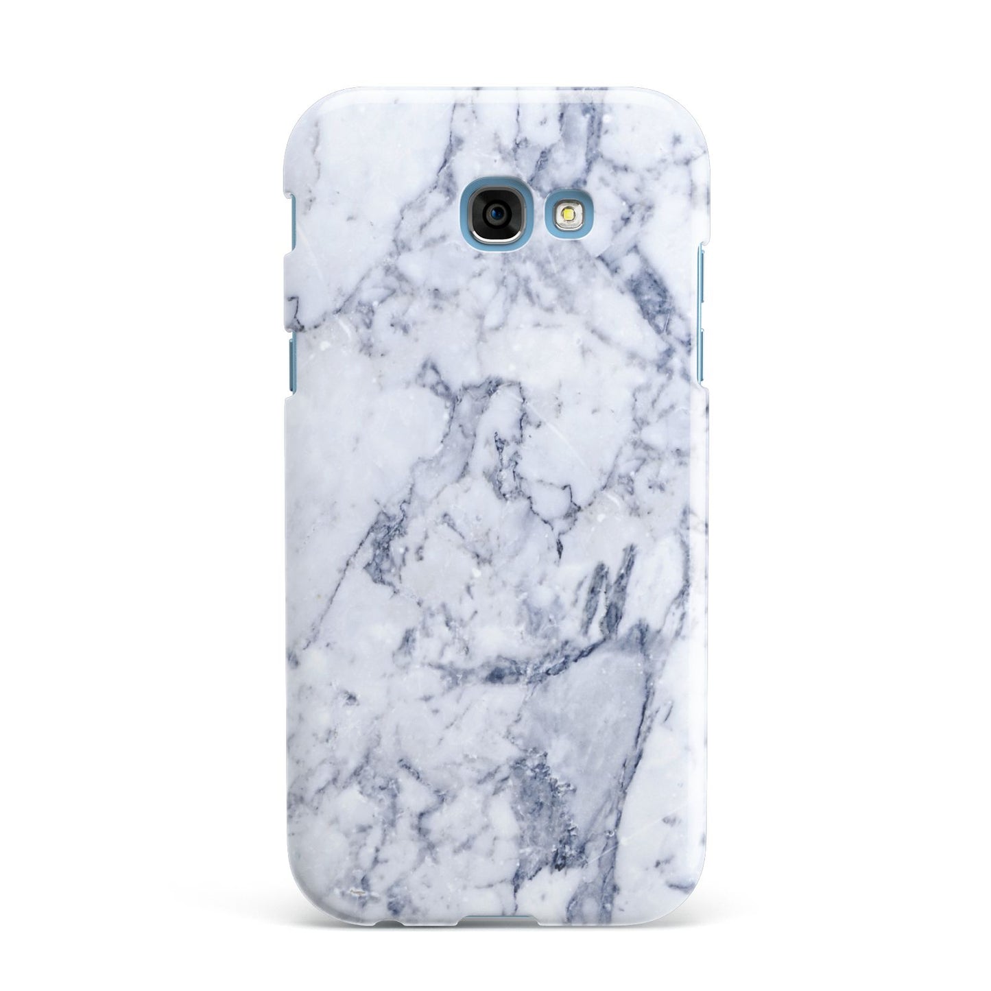 Faux Marble Blue Grey White Samsung Galaxy A7 2017 Case