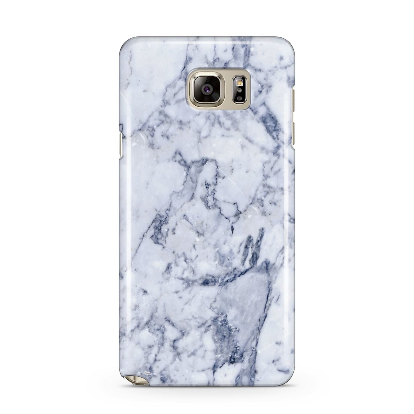 Faux Marble Blue Grey White Samsung Galaxy Note 5 Case