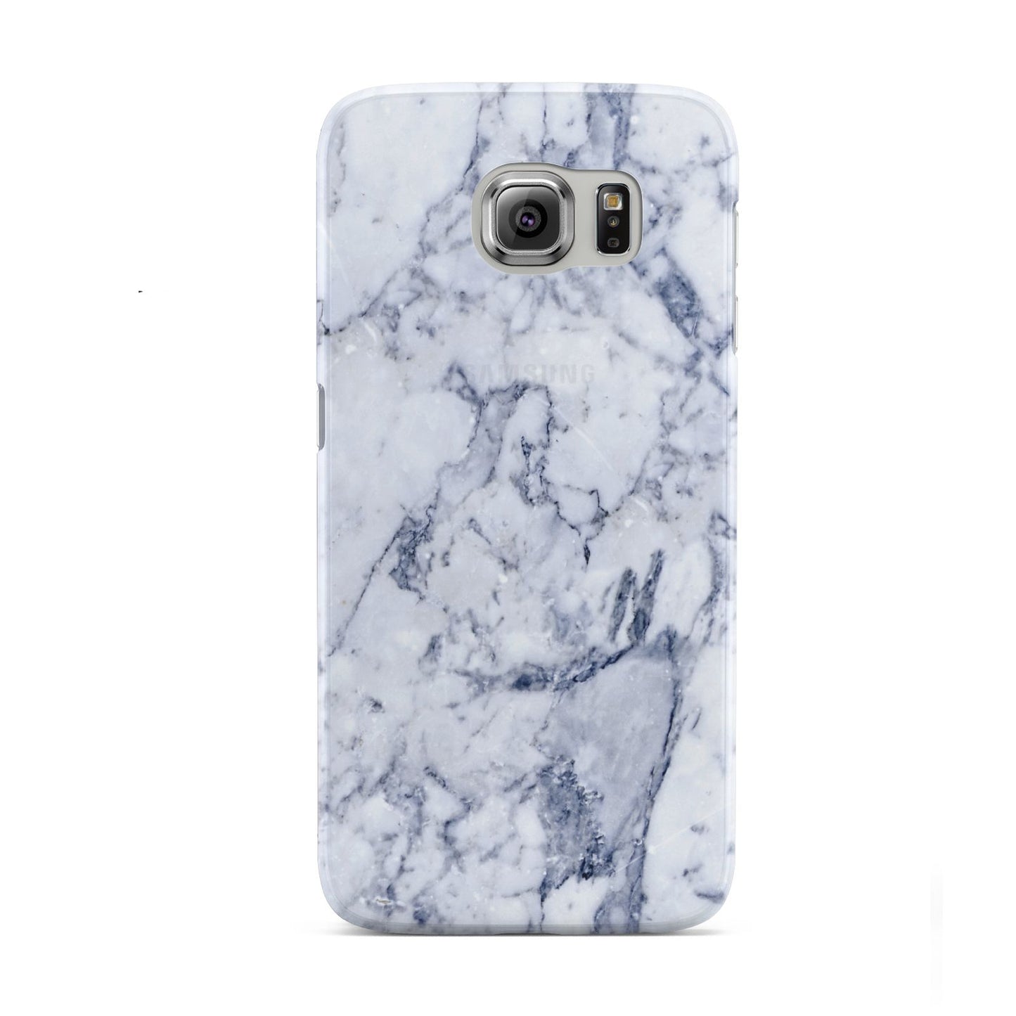 Faux Marble Blue Grey White Samsung Galaxy S6 Case