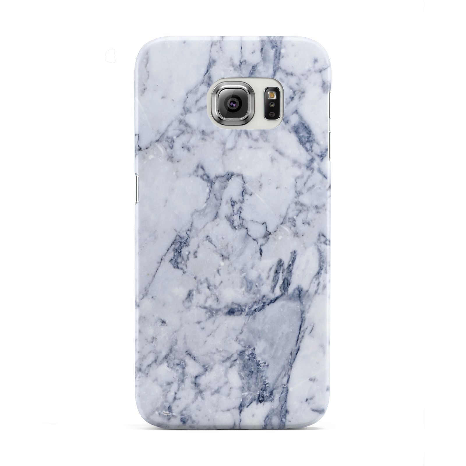 Faux Marble Blue Grey White Samsung Galaxy S6 Edge Case