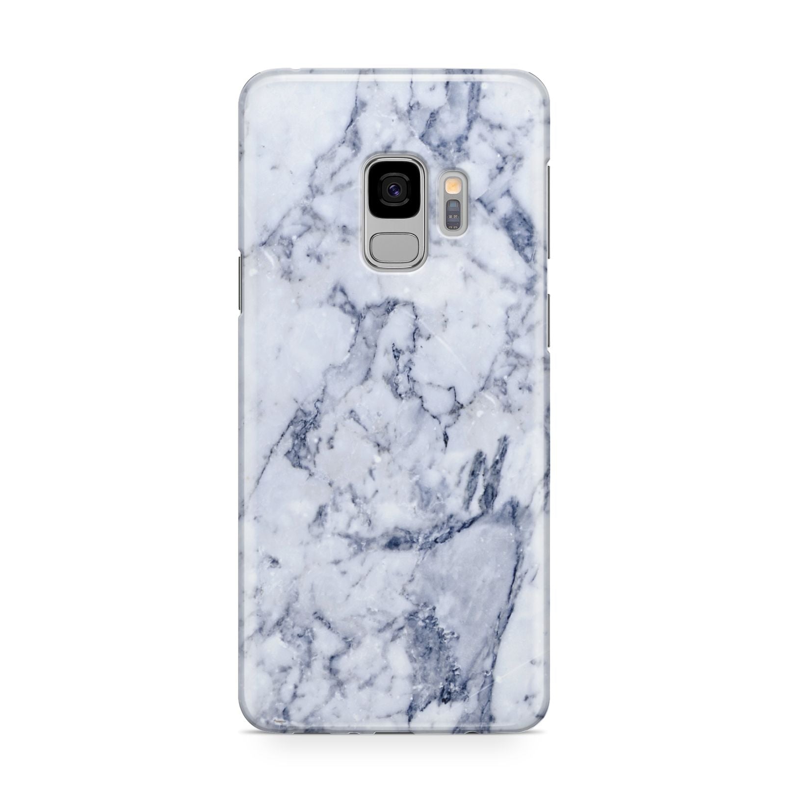 Faux Marble Blue Grey White Samsung Galaxy S9 Case