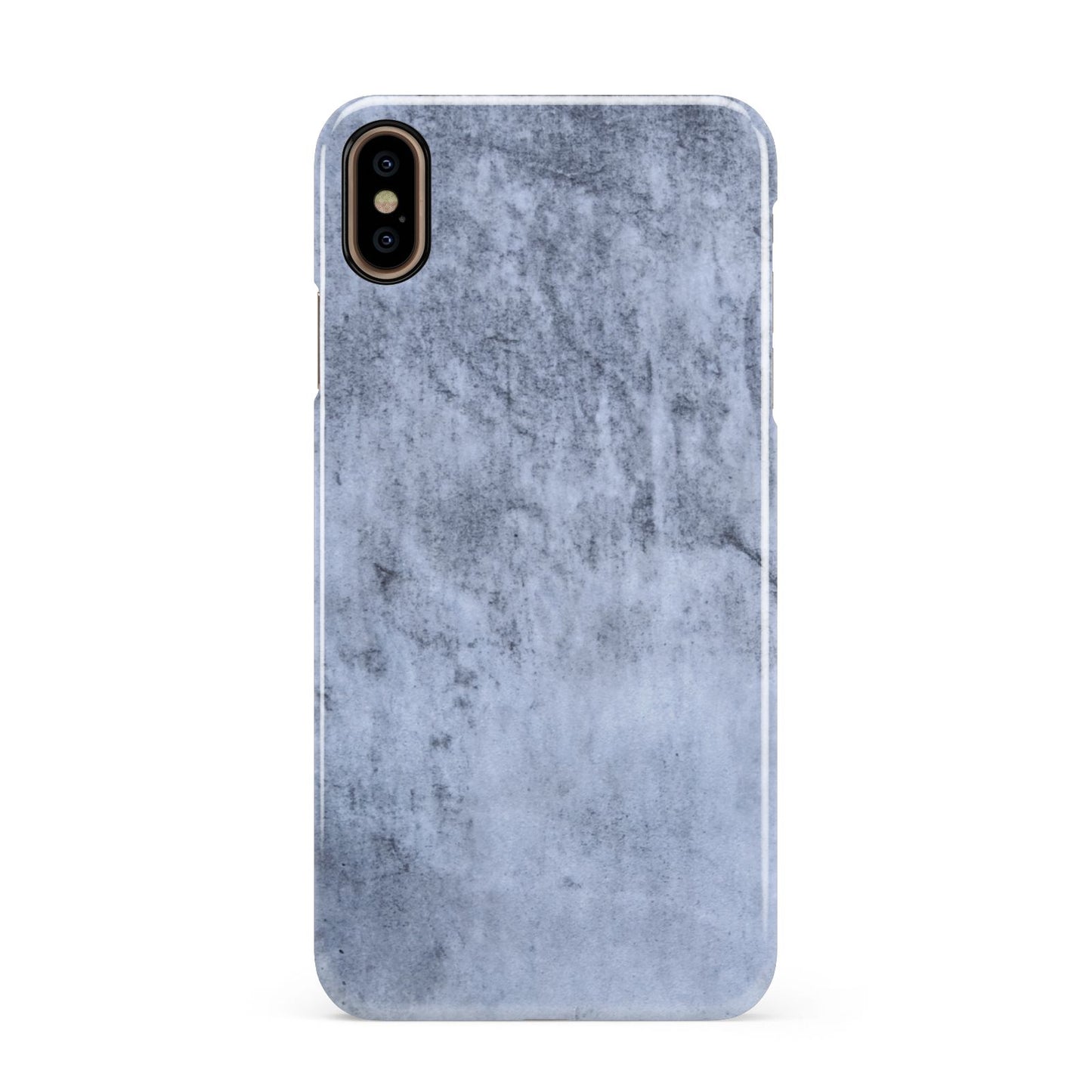 Faux Marble Dark Grey Apple iPhone Xs Max 3D Snap Case