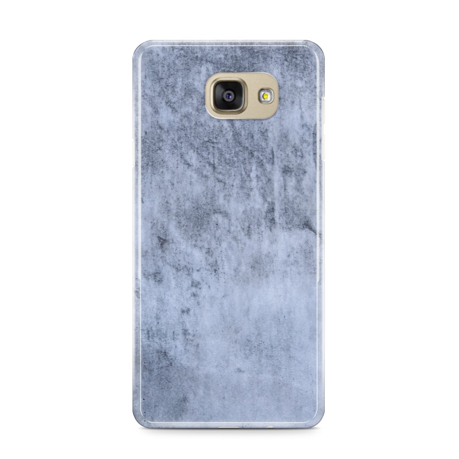 Faux Marble Dark Grey Samsung Galaxy A9 2016 Case on gold phone