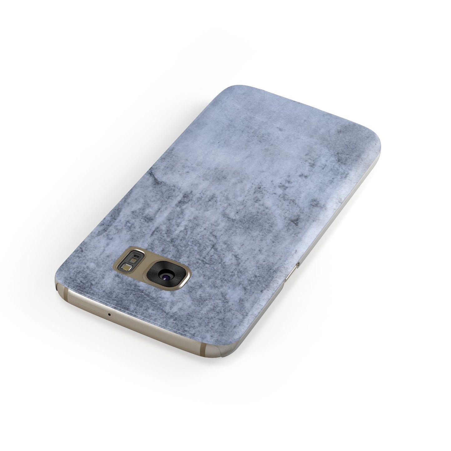 Faux Marble Dark Grey Samsung Galaxy Case Front Close Up