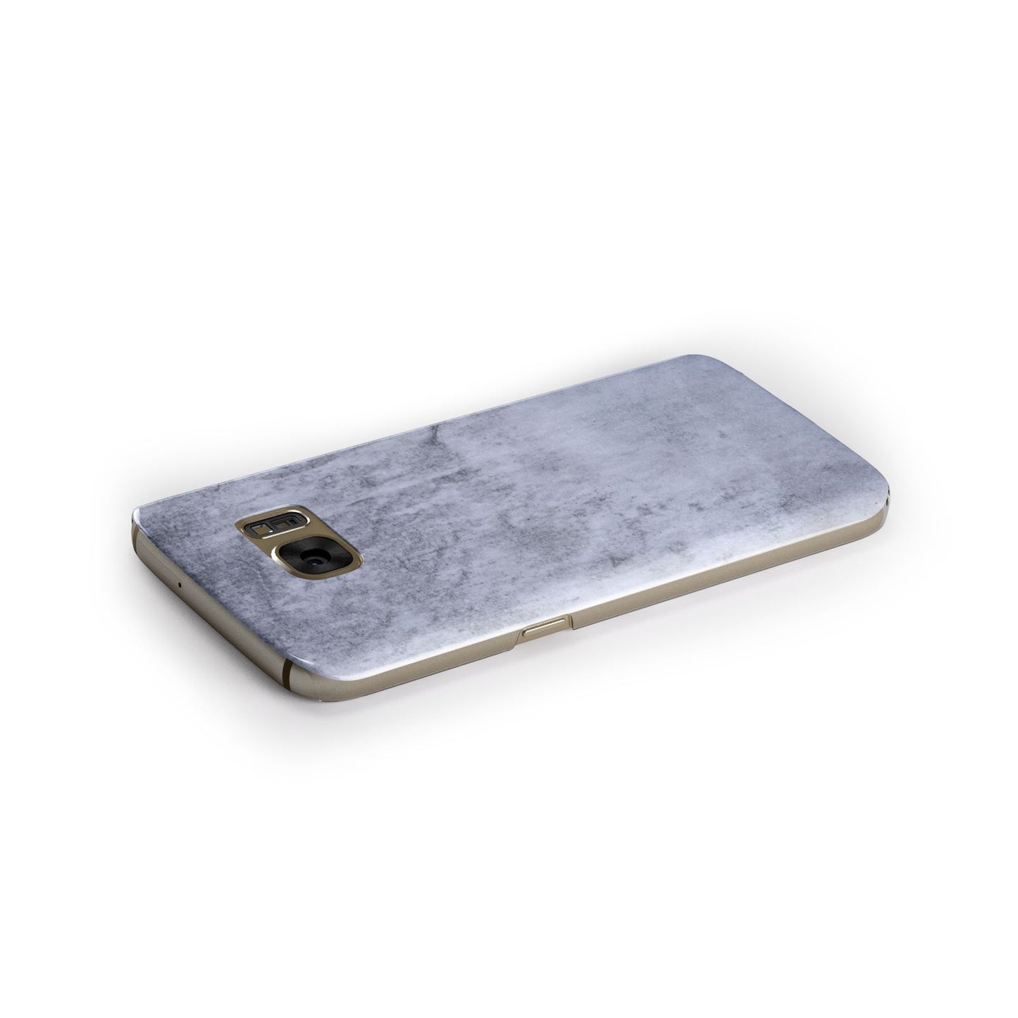 Faux Marble Dark Grey Samsung Galaxy Case Side Close Up