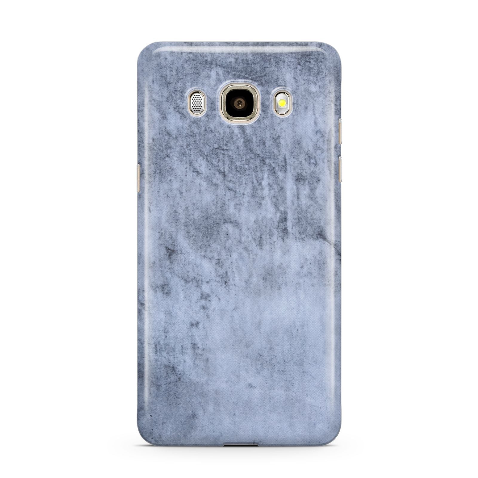 Faux Marble Dark Grey Samsung Galaxy J7 2016 Case on gold phone