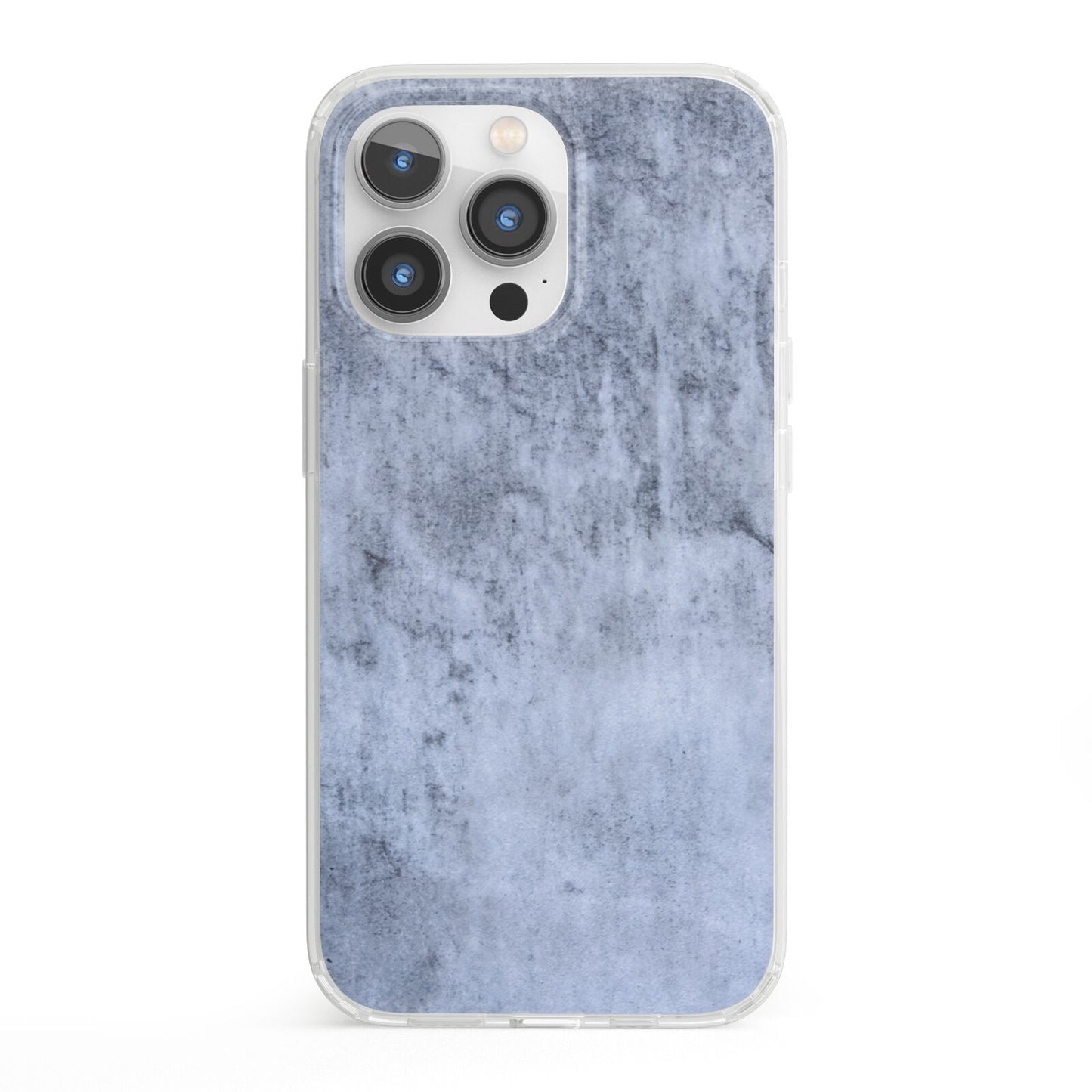 Faux Marble Dark Grey iPhone 13 Pro Clear Bumper Case