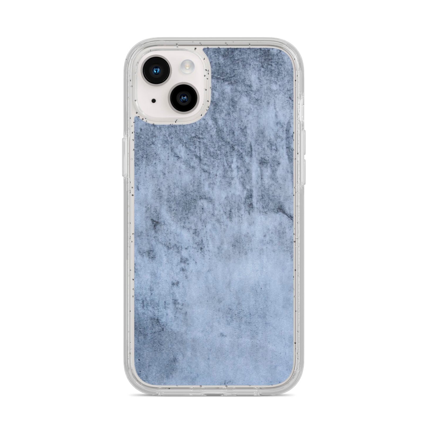 Faux Marble Dark Grey iPhone 14 Plus Glitter Tough Case Starlight