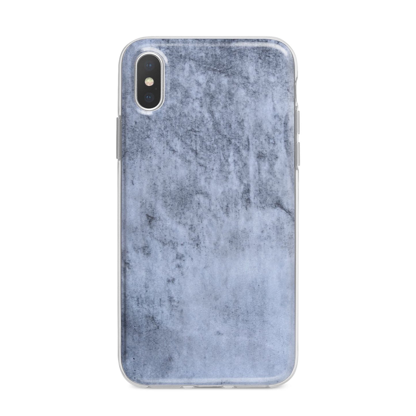 Faux Marble Dark Grey iPhone X Bumper Case on Silver iPhone Alternative Image 1