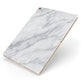 Faux Marble Effect Italian Apple iPad Case on Gold iPad Side View
