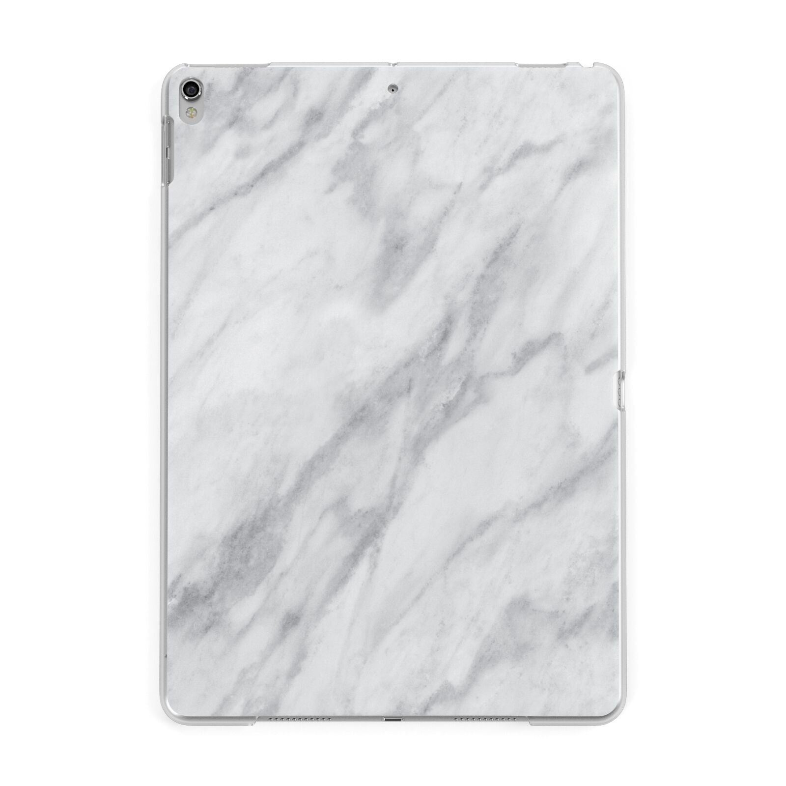 Faux Marble Effect Italian Apple iPad Silver Case