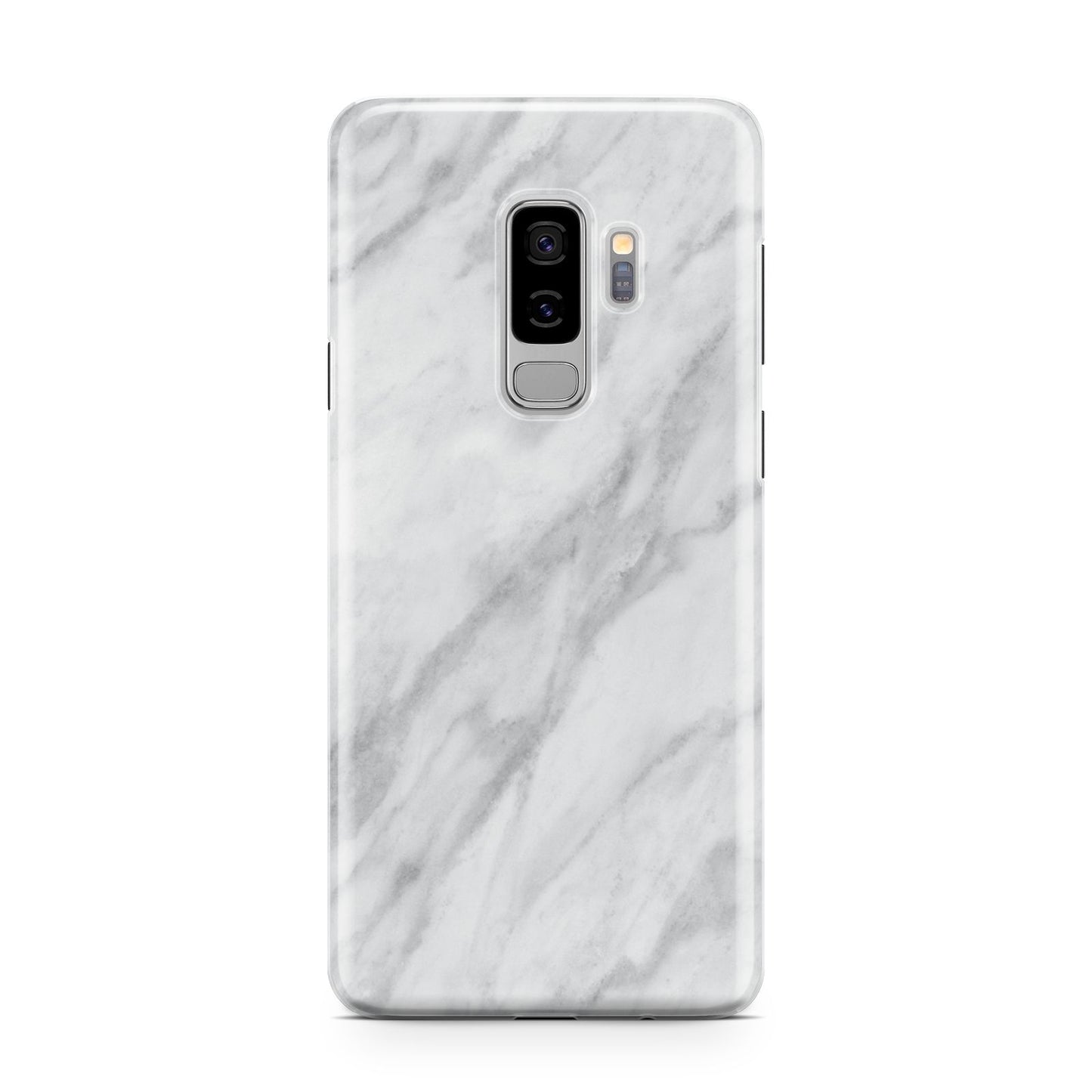 Faux Marble Effect Italian Samsung Galaxy S9 Plus Case on Silver phone