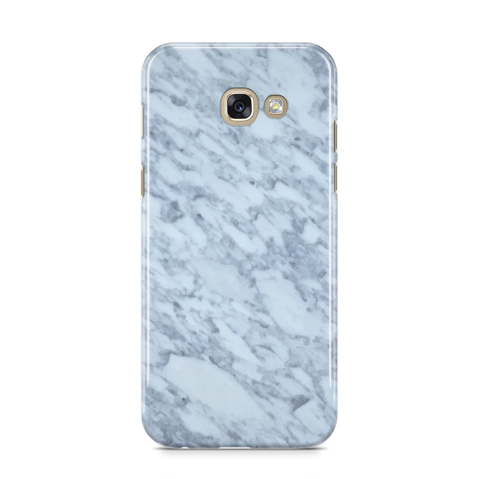 Faux Marble Grey 2 Samsung Galaxy A5 2017 Case on gold phone