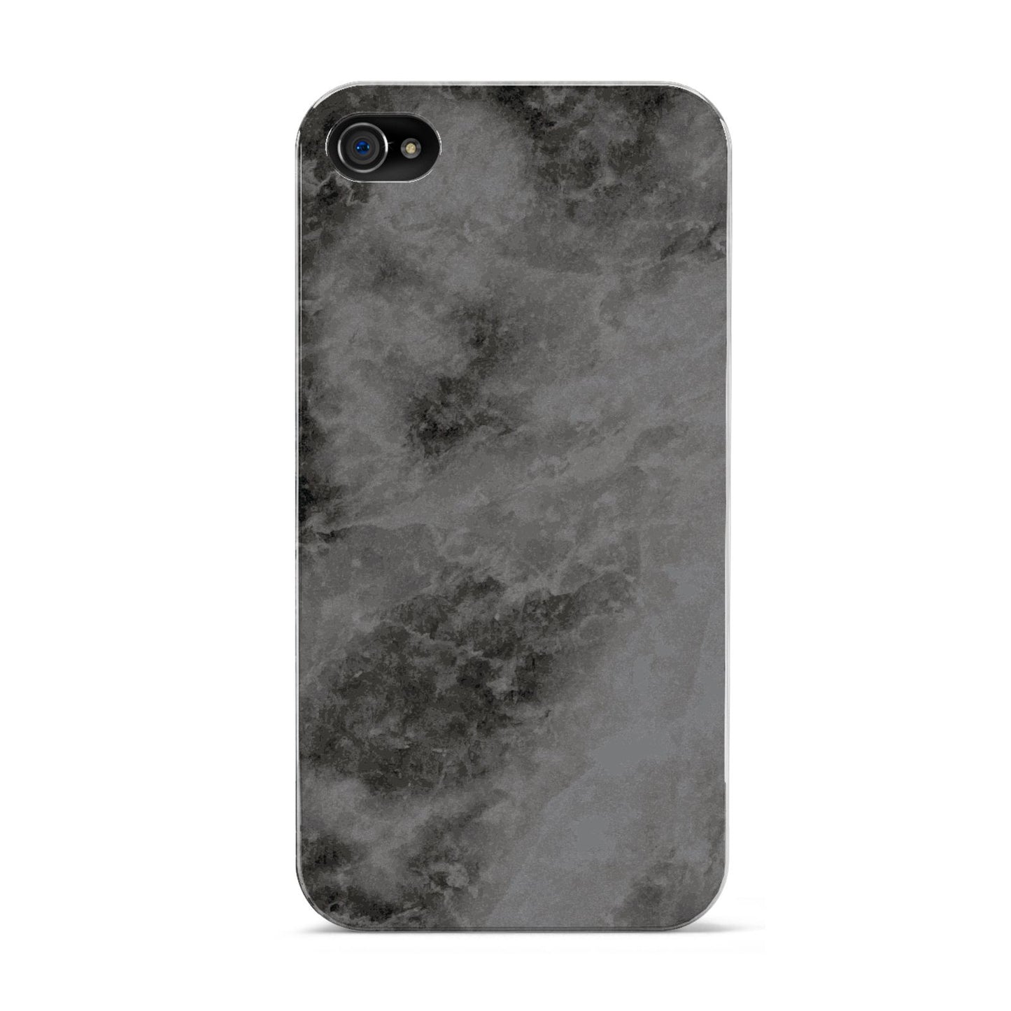 Faux Marble Grey Black Apple iPhone 4s Case