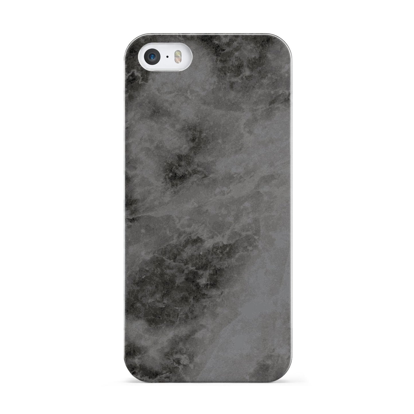 Faux Marble Grey Black Apple iPhone 5 Case