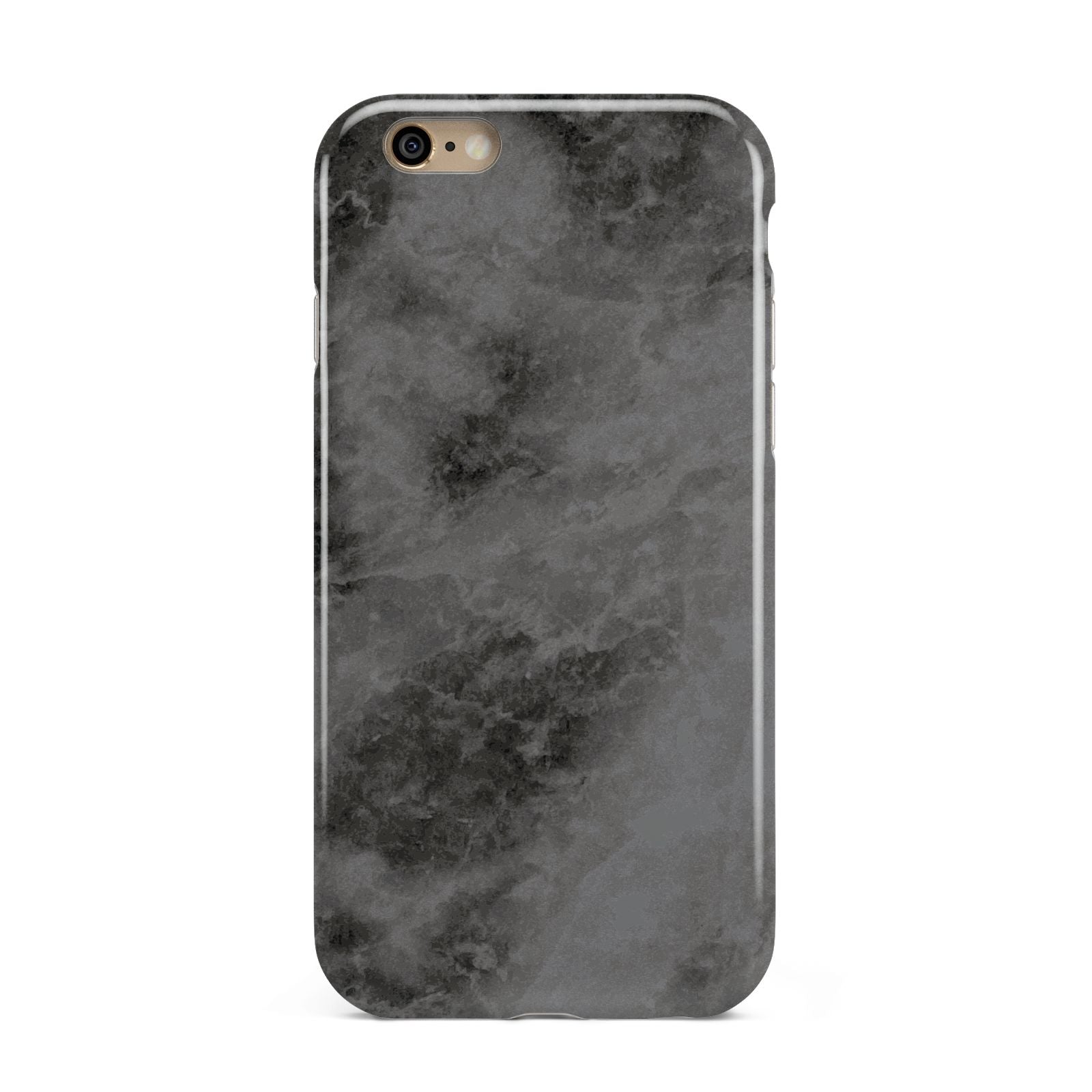 Faux Marble Grey Black Apple iPhone 6 3D Tough Case