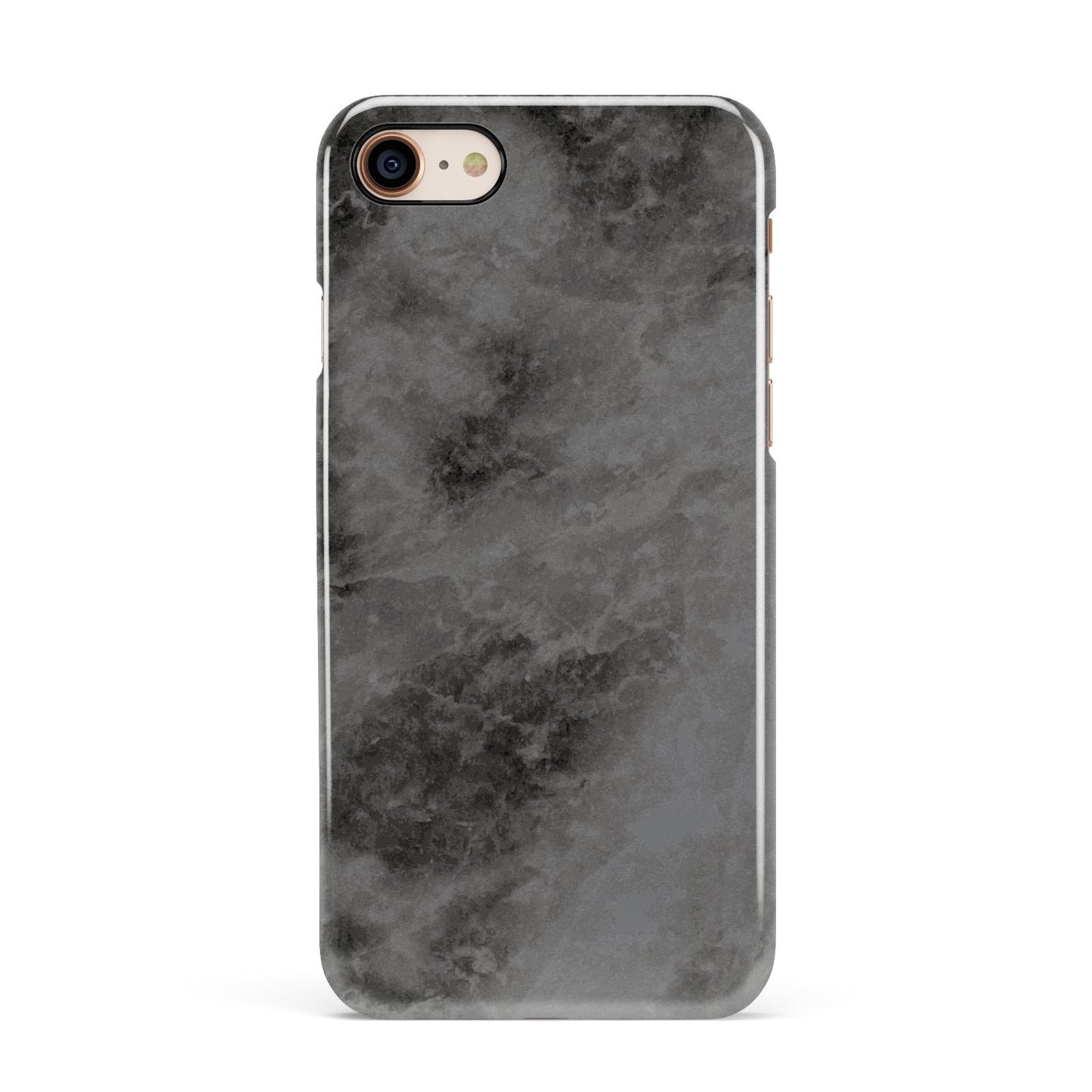Faux Marble Grey Black Apple iPhone 7 8 3D Snap Case
