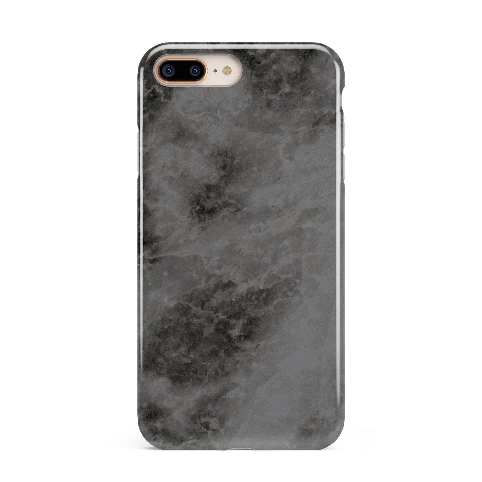 Faux Marble Grey Black Apple iPhone 7 8 Plus 3D Tough Case