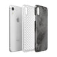 Faux Marble Grey Black Apple iPhone XR White 3D Tough Case Expanded view