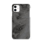 Faux Marble Grey Black iPhone 11 3D Snap Case
