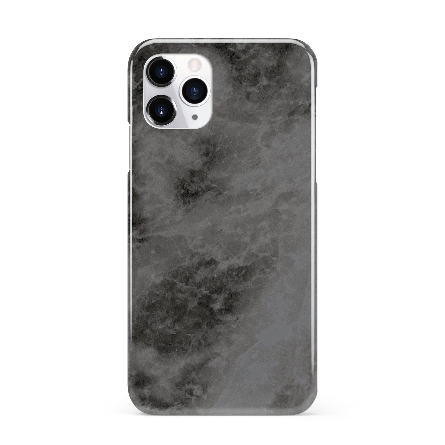 Faux Marble Grey Black iPhone 11 Pro 3D Snap Case
