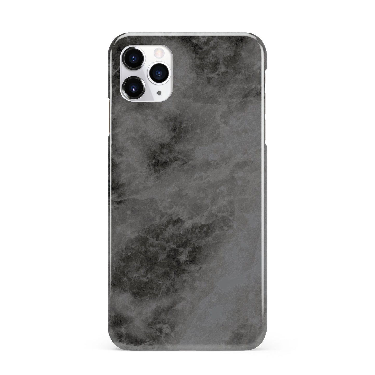 Faux Marble Grey Black iPhone 11 Pro Max 3D Snap Case