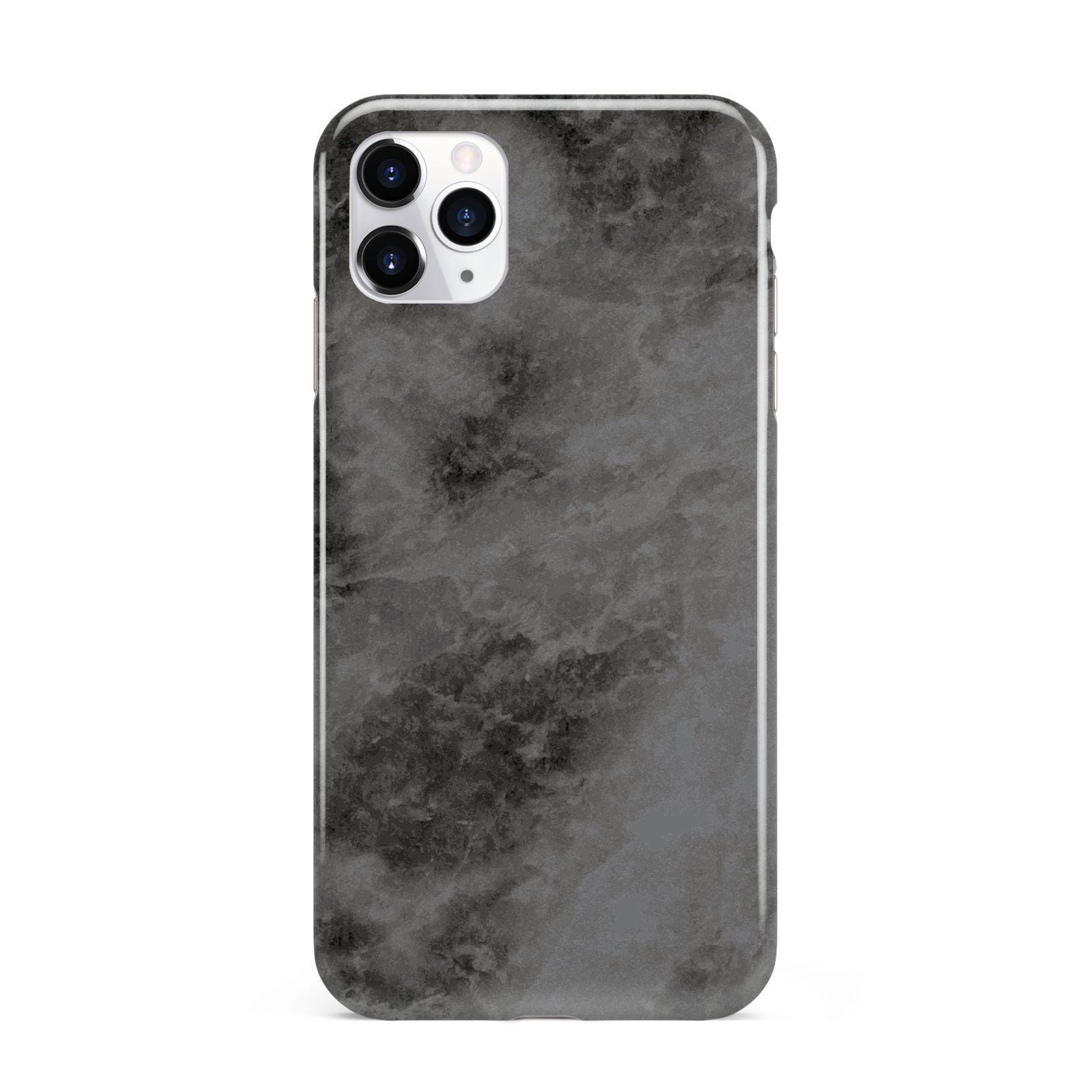 Faux Marble Grey Black iPhone 11 Pro Max 3D Tough Case
