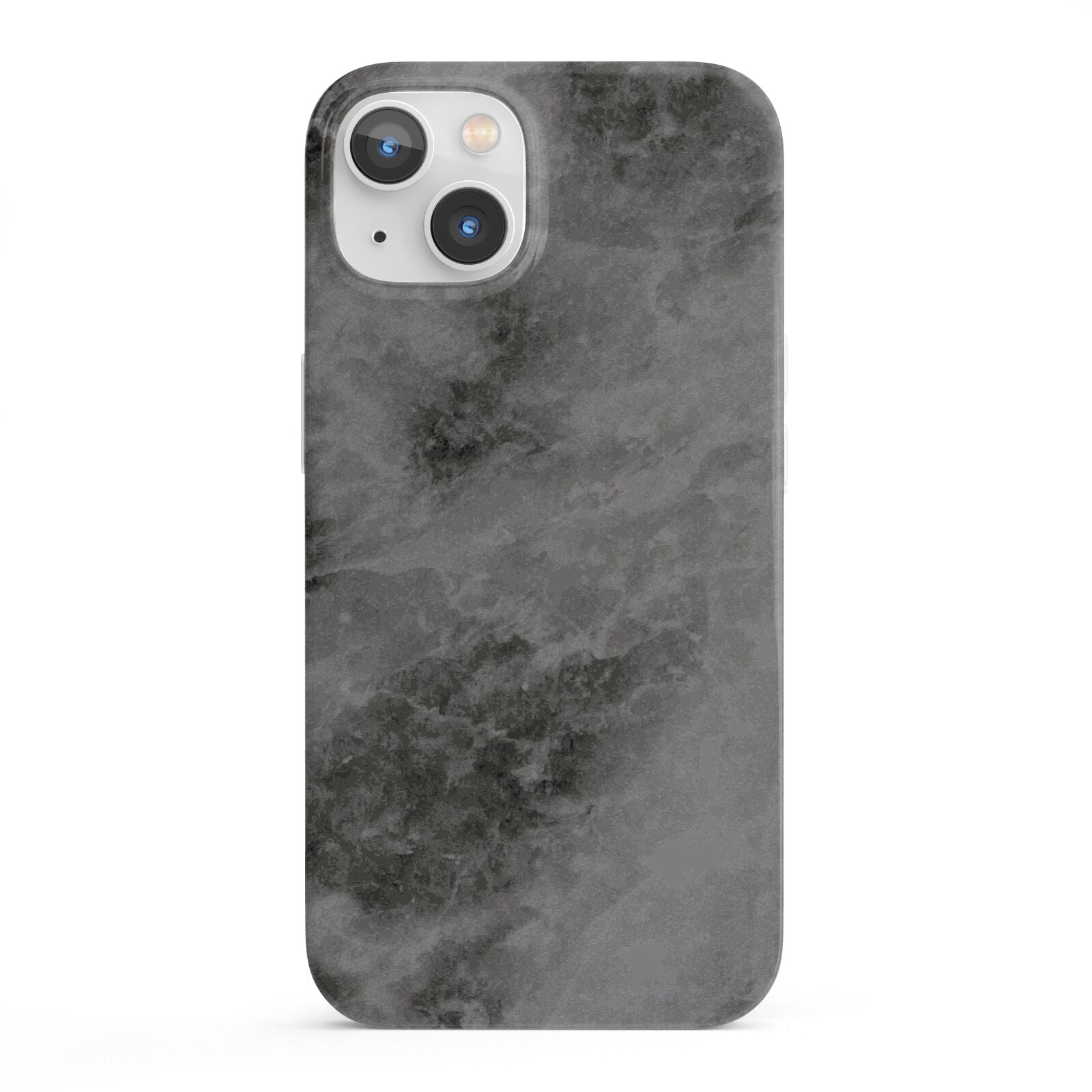 Faux Marble Grey Black iPhone 13 Full Wrap 3D Snap Case
