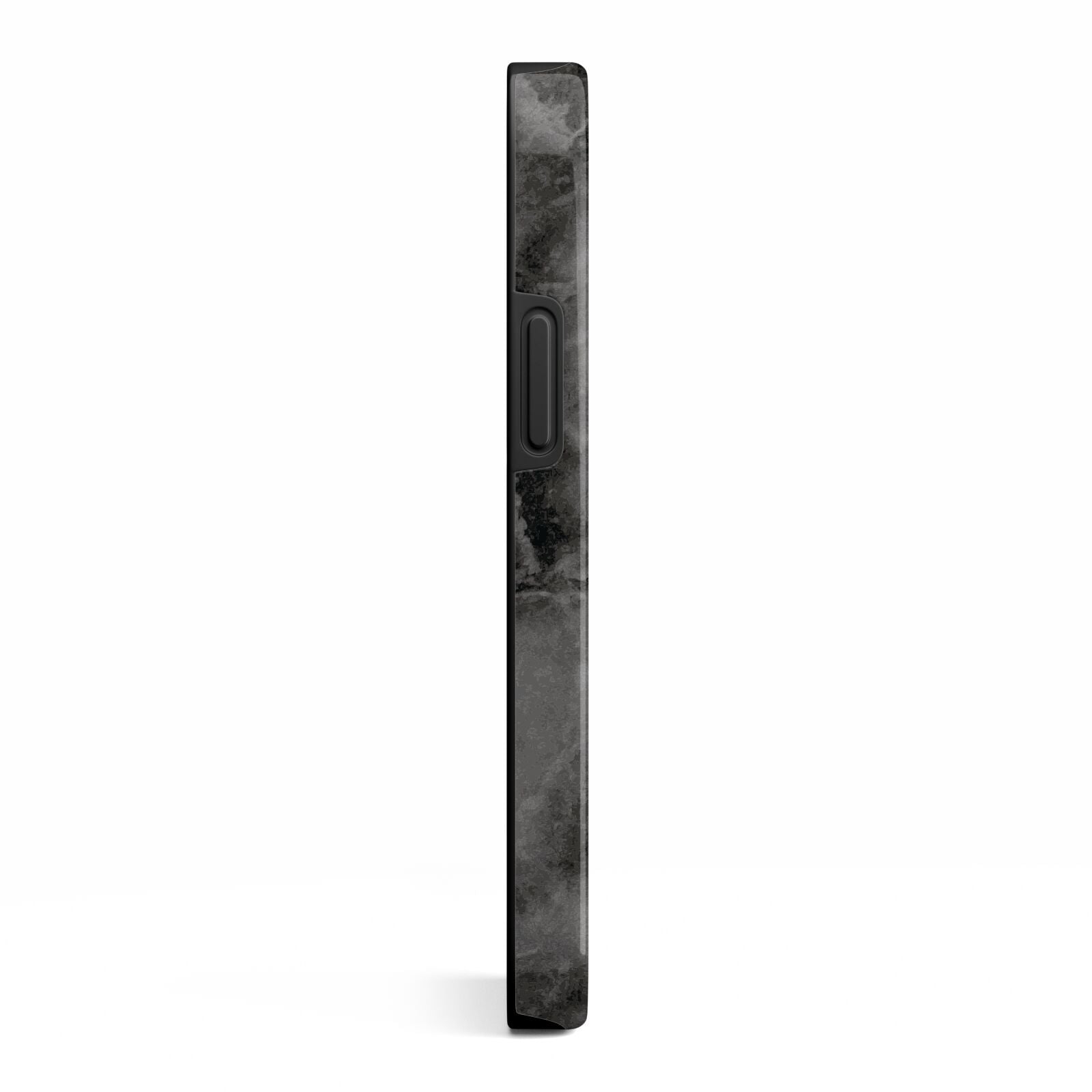 Faux Marble Grey Black iPhone 13 Mini Side Image 3D Tough Case