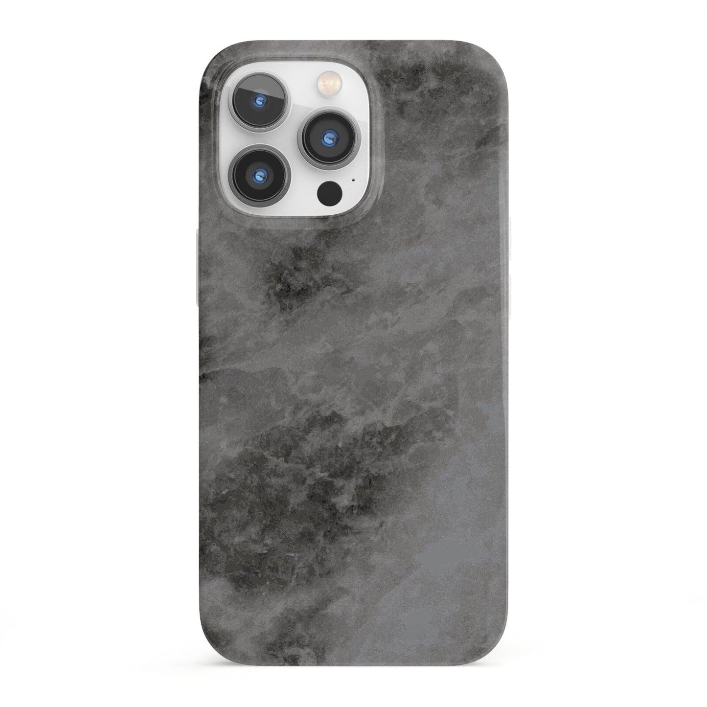 Faux Marble Grey Black iPhone 13 Pro Full Wrap 3D Snap Case