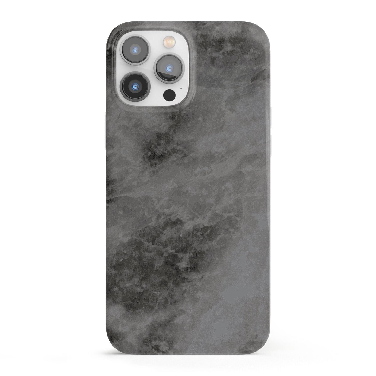 Faux Marble Grey Black iPhone 13 Pro Max Full Wrap 3D Snap Case