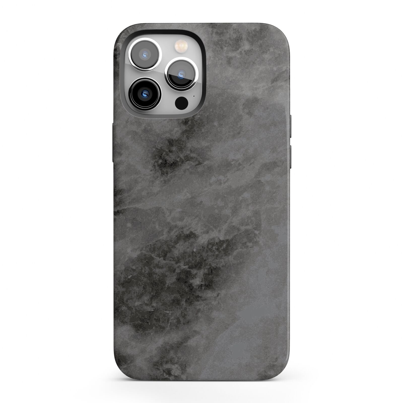 Faux Marble Grey Black iPhone 13 Pro Max Full Wrap 3D Tough Case