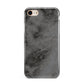 Faux Marble Grey Black iPhone 8 3D Tough Case on Gold Phone