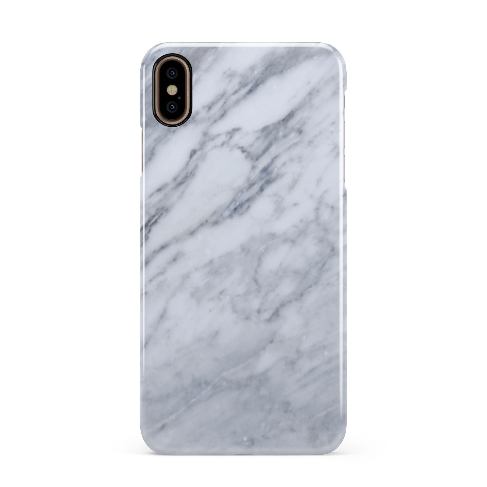 Faux Marble Italian Grey Apple iPhone Xs Max 3D Snap Case