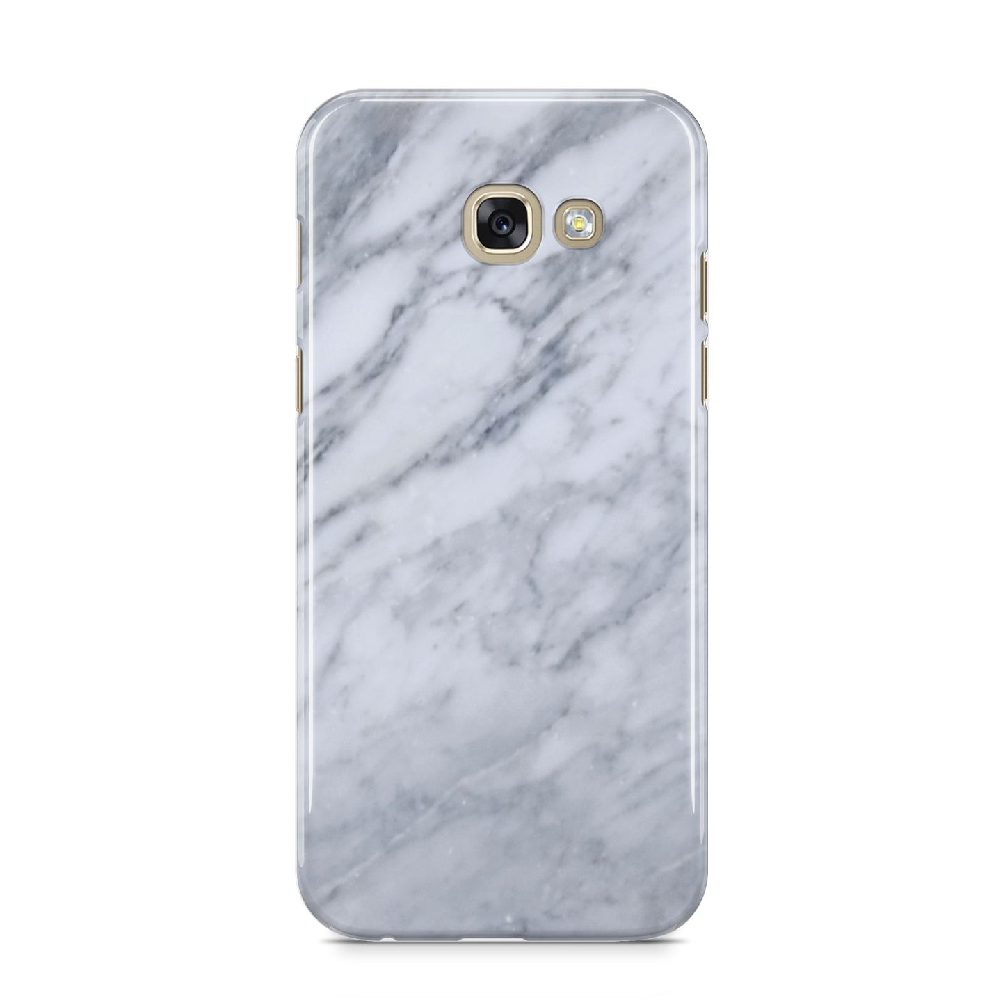 Faux Marble Italian Grey Samsung Galaxy A5 2017 Case on gold phone