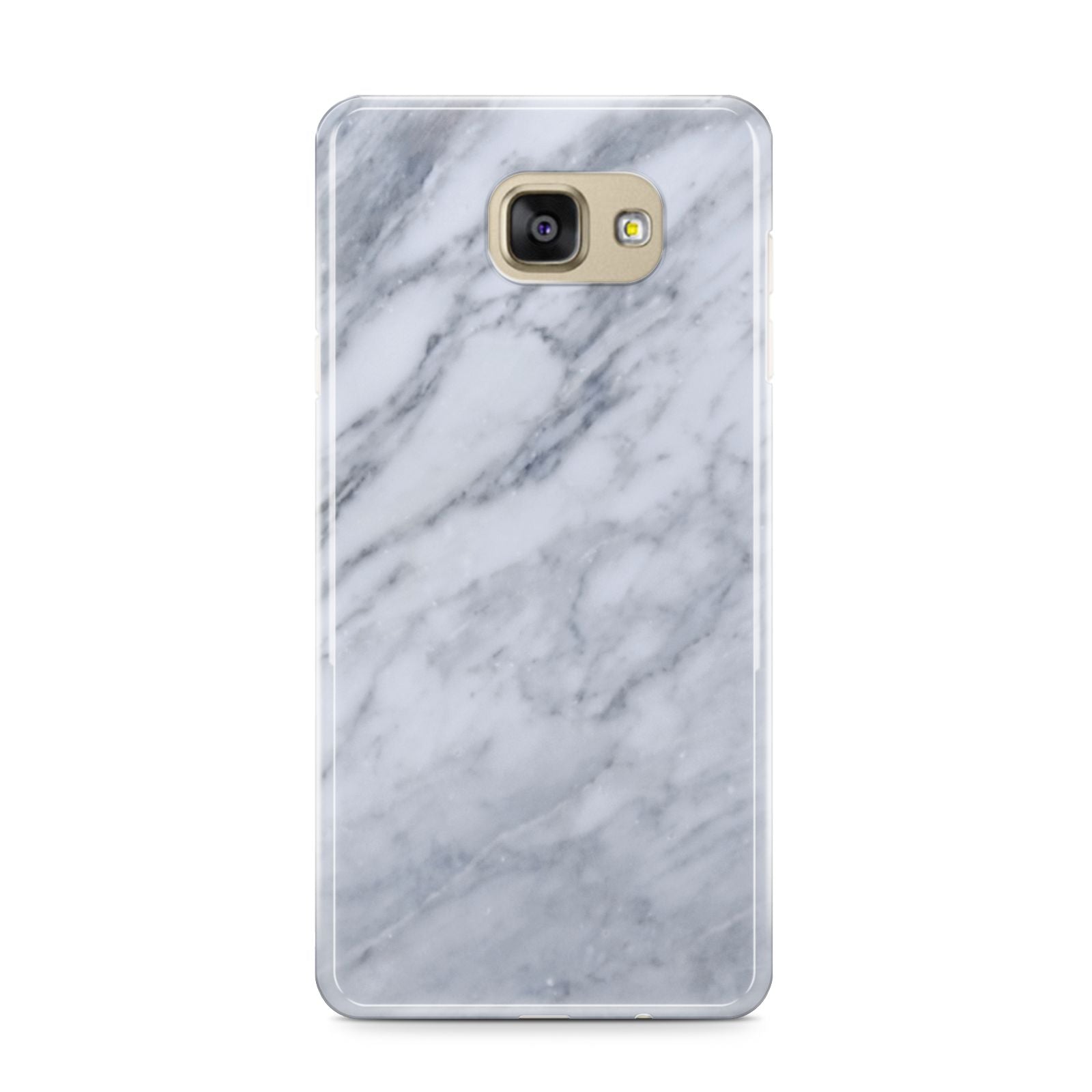 Faux Marble Italian Grey Samsung Galaxy A9 2016 Case on gold phone