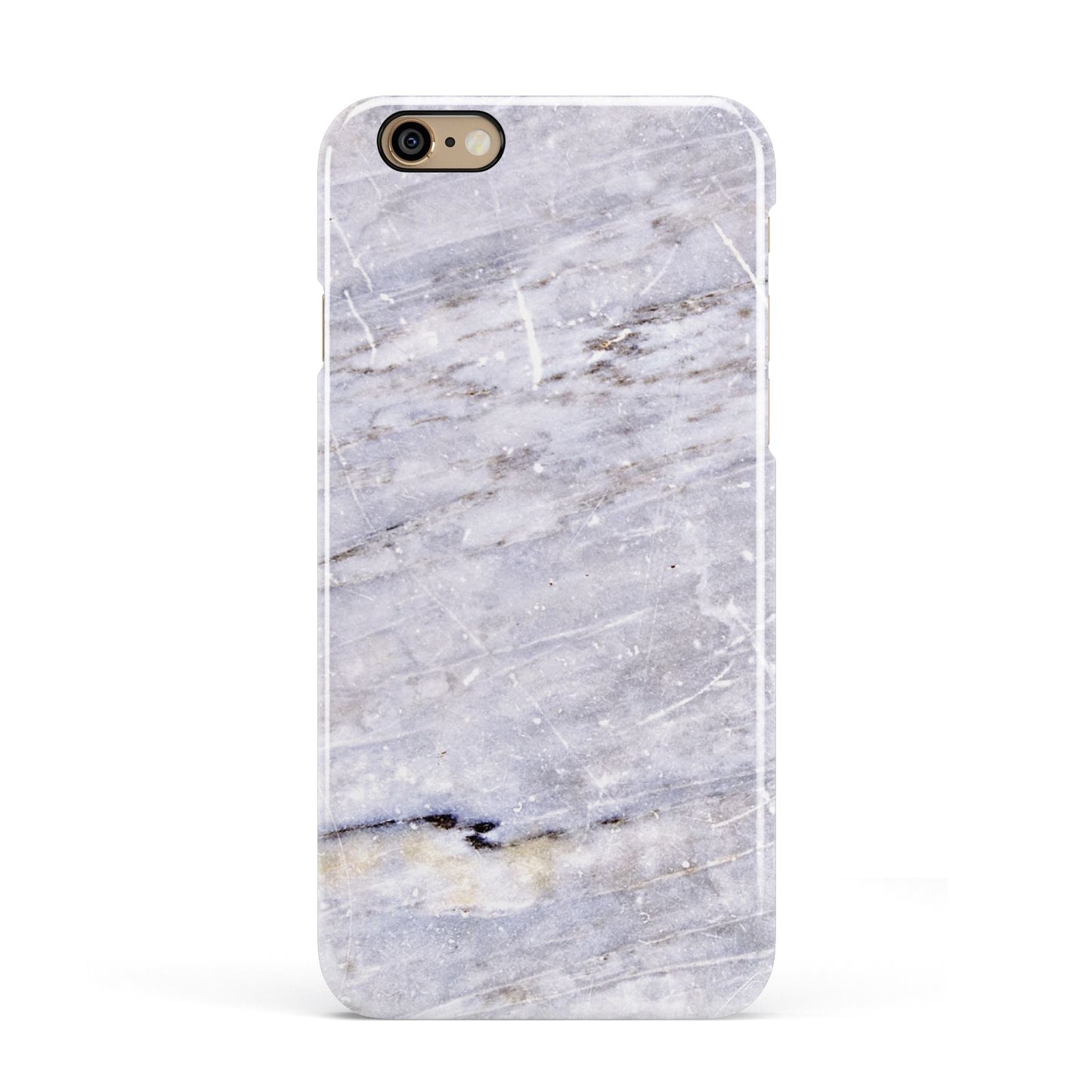 Faux Marble Mid Grey Apple iPhone 6 3D Snap Case