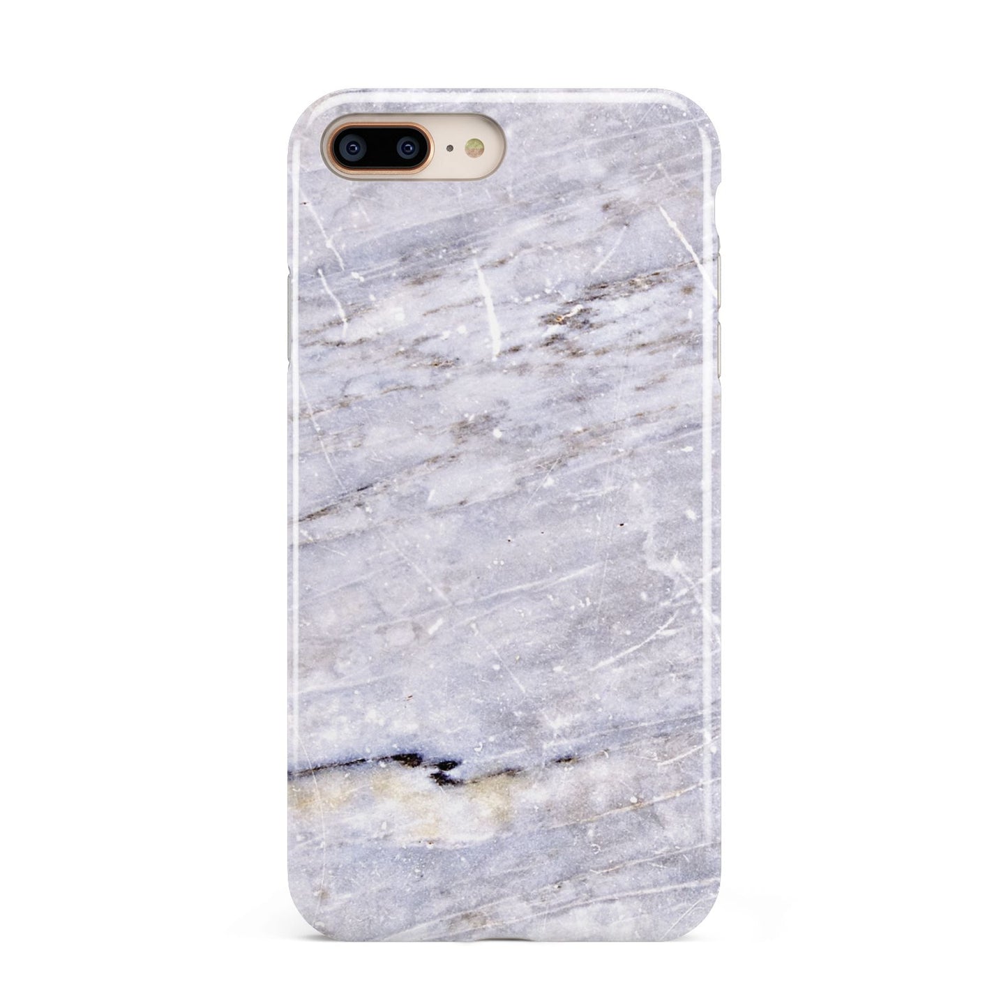 Faux Marble Mid Grey Apple iPhone 7 8 Plus 3D Tough Case