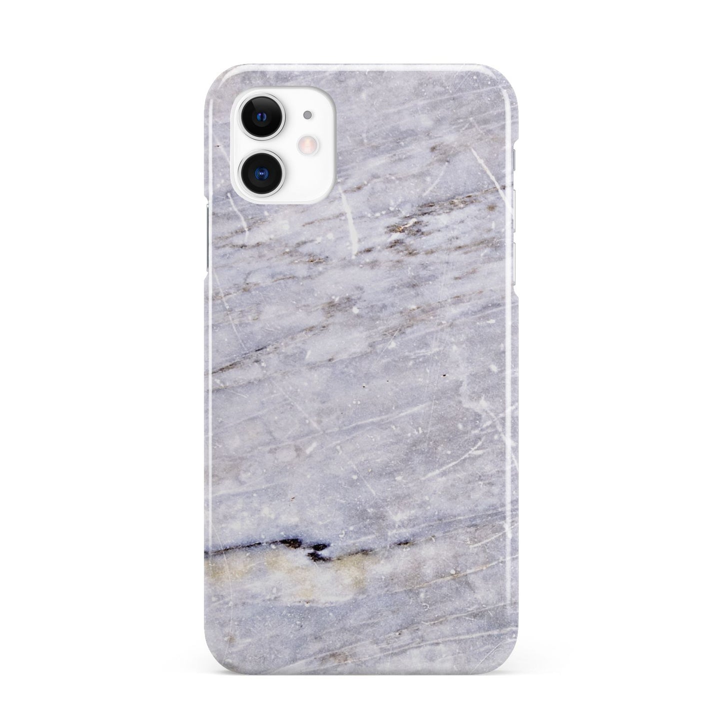 Faux Marble Mid Grey iPhone 11 3D Snap Case