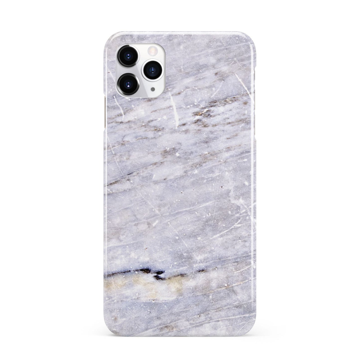 Faux Marble Mid Grey iPhone 11 Pro Max 3D Snap Case