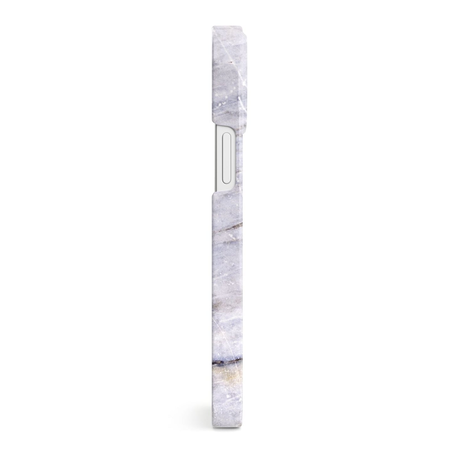 Faux Marble Mid Grey iPhone 13 Mini Side Image 3D Snap Case