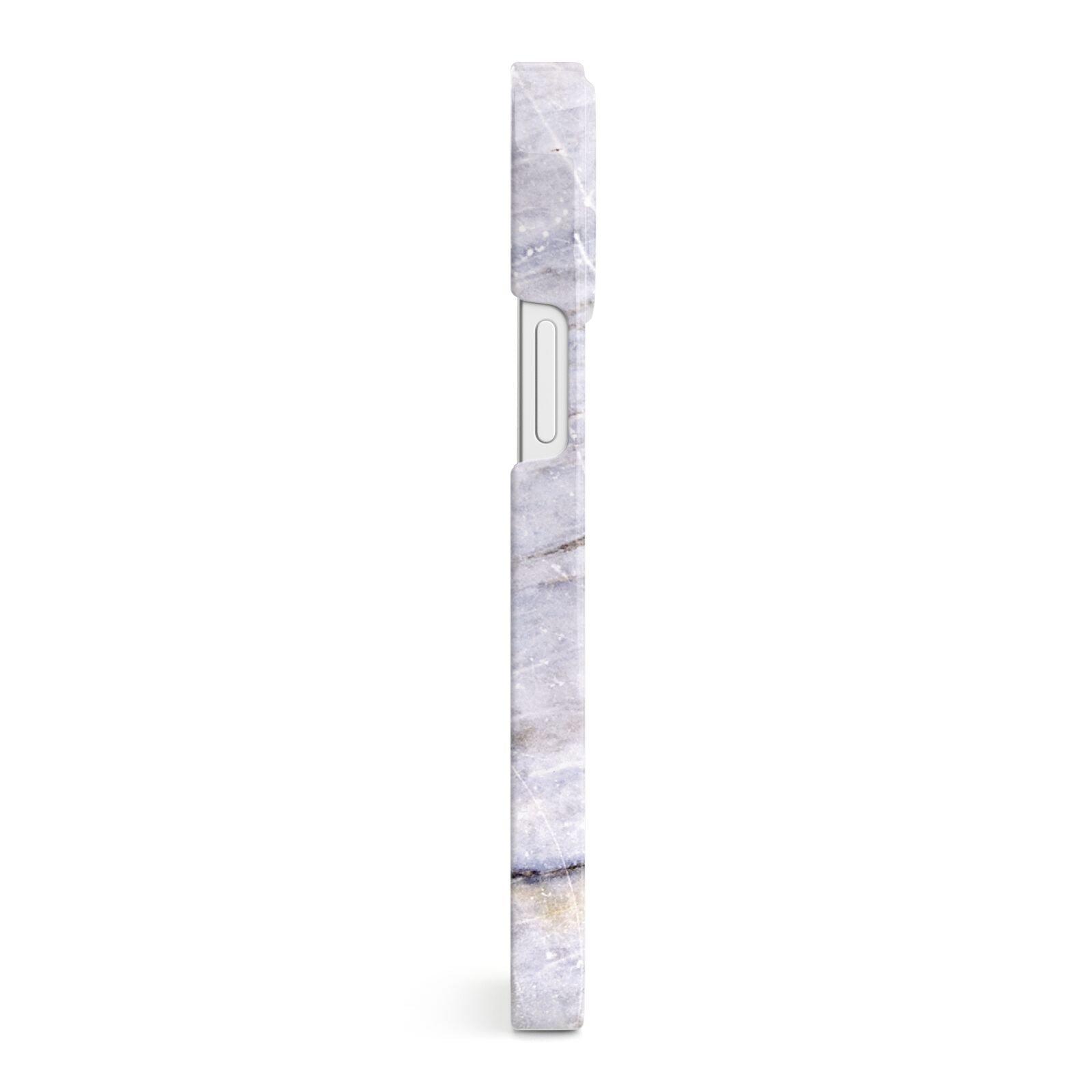 Faux Marble Mid Grey iPhone 13 Mini Side Image 3D Snap Case