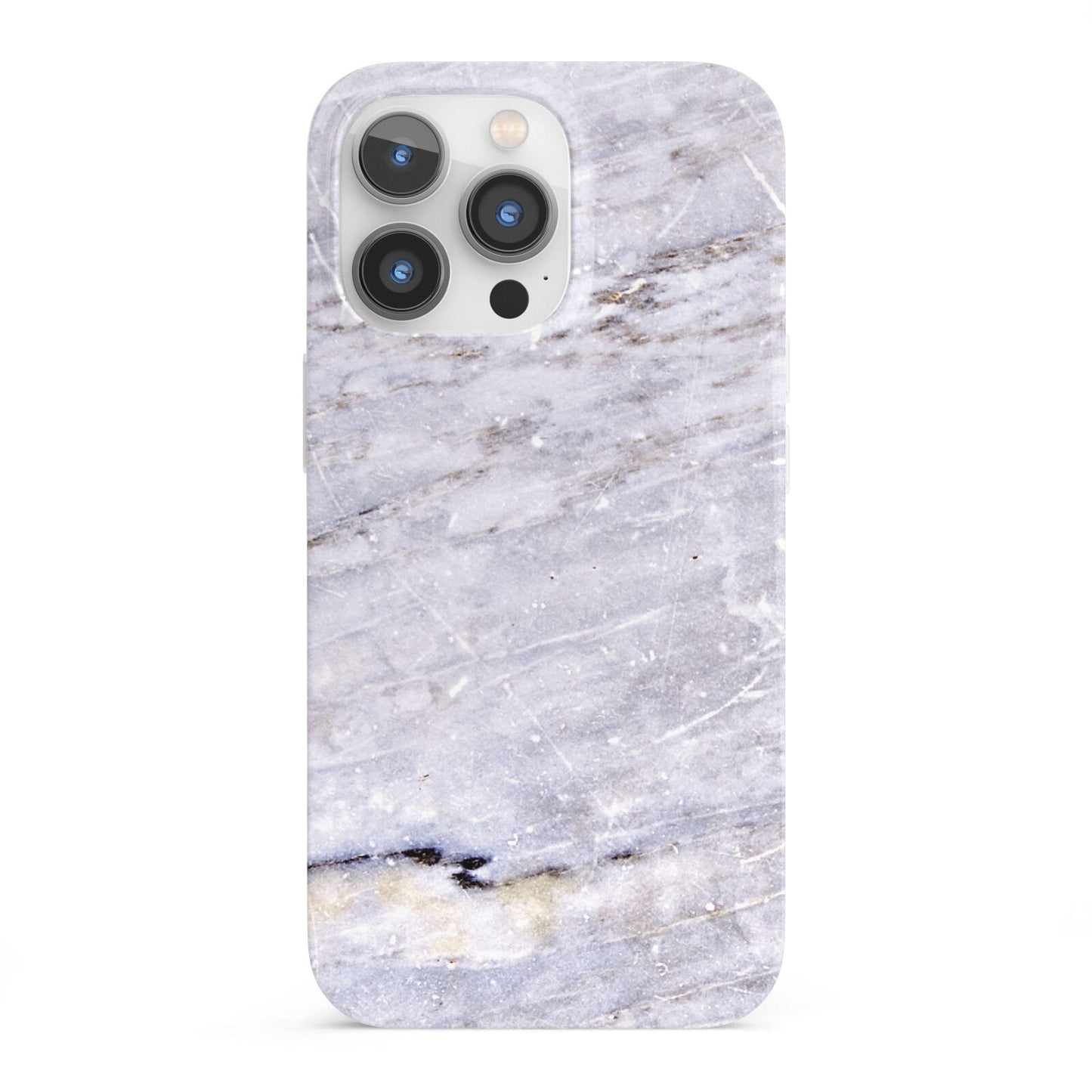 Faux Marble Mid Grey iPhone 13 Pro Full Wrap 3D Snap Case