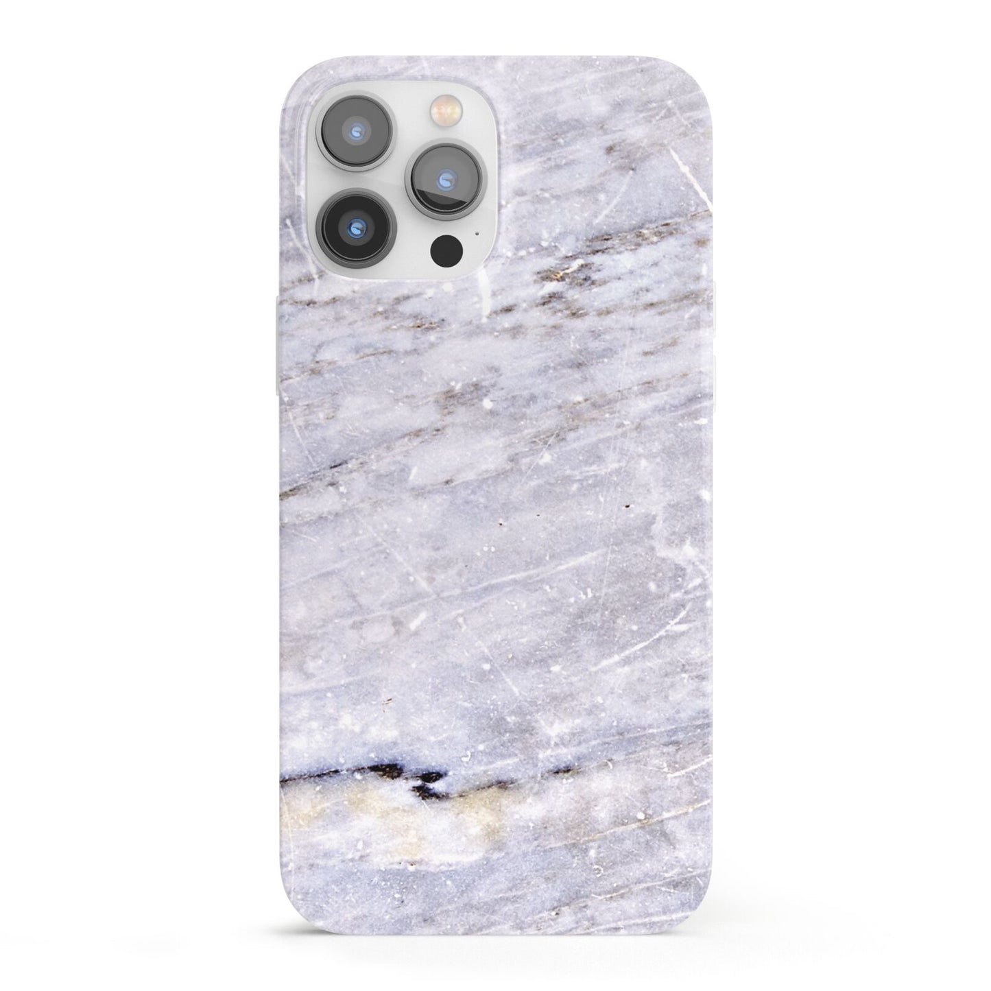 Faux Marble Mid Grey iPhone 13 Pro Max Full Wrap 3D Snap Case