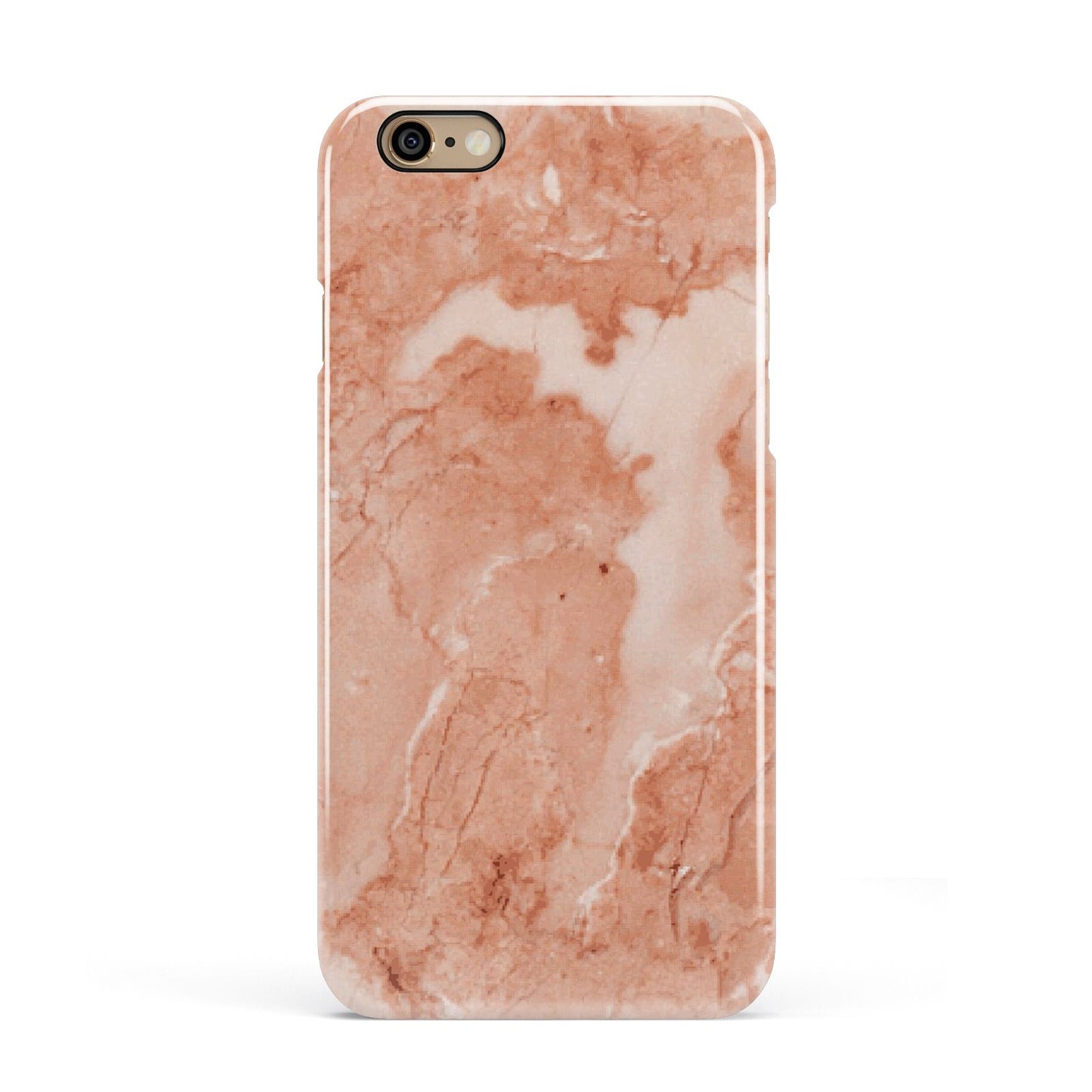 Faux Marble Red Apple iPhone 6 3D Snap Case