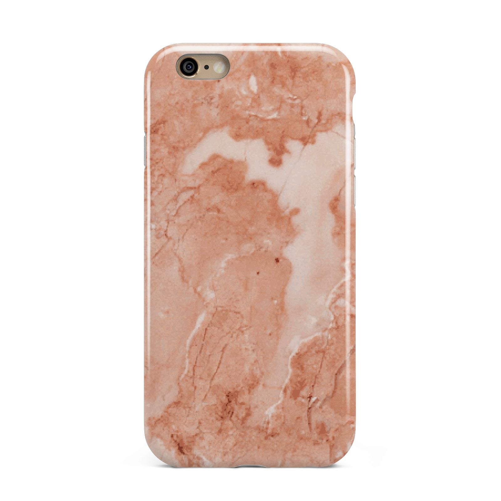 Faux Marble Red Apple iPhone 6 3D Tough Case